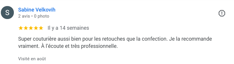 avis google atelier couture